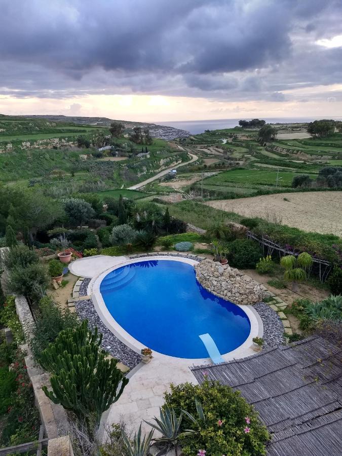 Dar Ta' Xmun - Idyllic Farmhouse With Pool, Garden, Seaview & Sunset San Lawrenz Εξωτερικό φωτογραφία